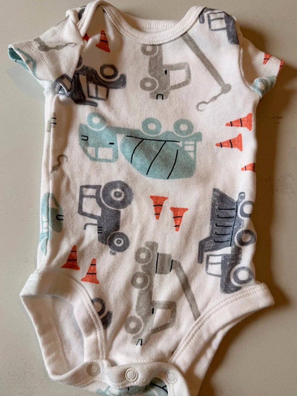 Carter's Child of Mine Newborn Boy Construction Outfit Set